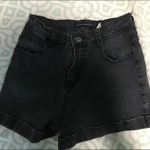 Brandy Melville high waisted black shorts